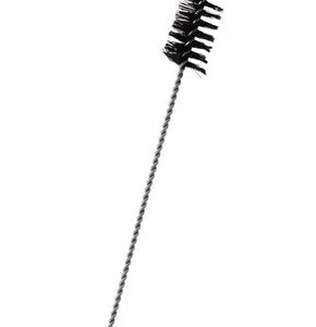 Semi Micro Nylon Cleaning Brush 9" - 0.5" Diameter (Black Bristles)