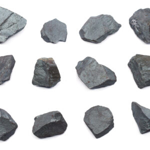 12PK Raw Hematite, Mineral Specimens - Approx. 1" - Geologist Selected & Hand Processed - Great for Science Classrooms - Class Pack - Eisco Labs