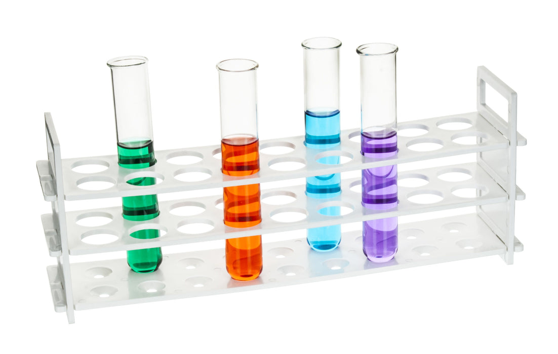 Test Tube Stand Polypropylene - 13mm x 62 Tube Capacity - Eisco Labs