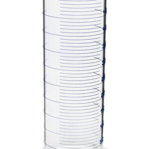Measuring Cylinder, 500ml - Class A, Tolerance: ±2.50ml - Squat Form, Blue Graduations - Borosilicate Glass - Eisco Labs
