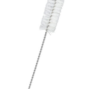 Bristle Cleaning Brush 9" - Fan Shaped End - 0.75" Diameter