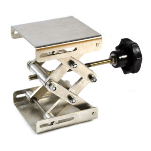 Eisco Labs Stainless Steel Lab Jack - 3"x2.8" Surface - 6" max height - Dynamic Load - 2kg Static Strength - 15kg