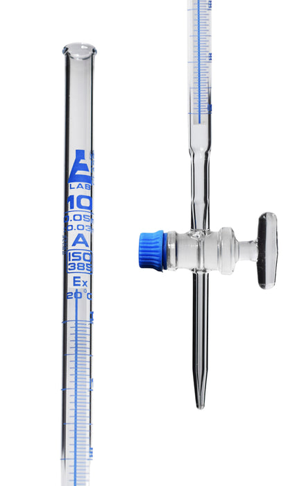 Schellbach burette, 10ML - class a - glass stopcock