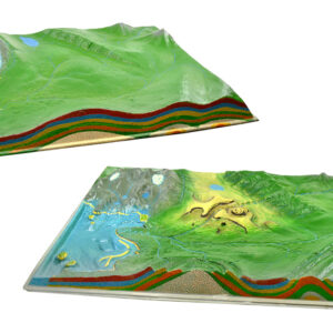 Comparative Terrain Landform Models 23.5" Set of 2 - Full Color