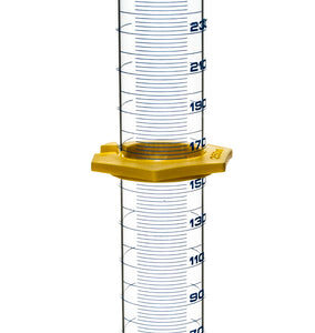 Measuring Cylinder, 250ml - Class A, ASTM - Blue, 2ml Graduations - Borosilicate Glass - Eisco Labs
