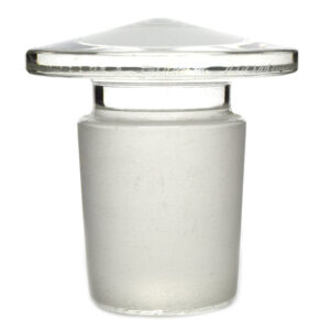 Stopper 29/32 - Flat Head Solid Cone - Borosilicate Glass - Eisco Labs