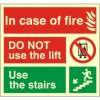 In Case of Fire Sign-Photoluminescent