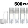 Plastic Storage Vials 1mL 500/PK - Polypropylene - Screw Cap