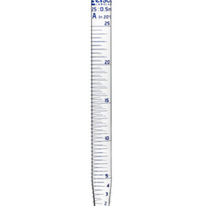 Crow Receiver, 25mL - Class A - Round Base - Blue Graduations