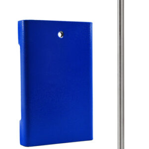 Rectangular Retort Base & Rod Set - 8"x5" Base, 23.6" Rod -  Heavy Duty, Corrosion Resistant Steel - 12mm Diameter Rod - Eisco Labs