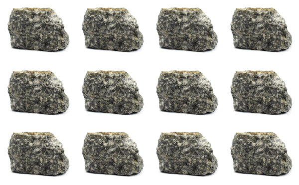 12 Pack - Raw Andesite Igneous Rock Specimens - Approx. 1"