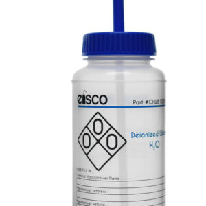 Performance Plastic Wash Bottle, Deionized Water, 500 ml - Labeled (2 Color)