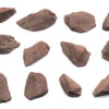 12 Pack - Raw Red Slate Metamorphic Rock Specimens - Approx. 1"
