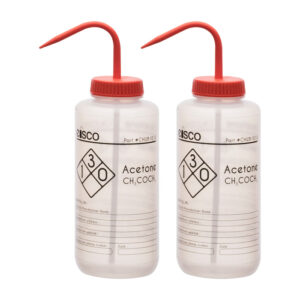 2PK Performance Plastic Wash Bottle, Acetone, 1000 ml - Labeled (1 Color)
