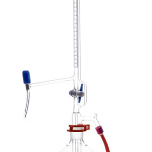 Automatic Zero Burette, 10ml - Class A - 29/32 Joint Size - 0.03±ml Tolerance, 0.05ml Sub. Divisions - 1000ml Reservoir Capacity - With Intermediate Stopcock & Schellbach Stripe - Eisco Labs