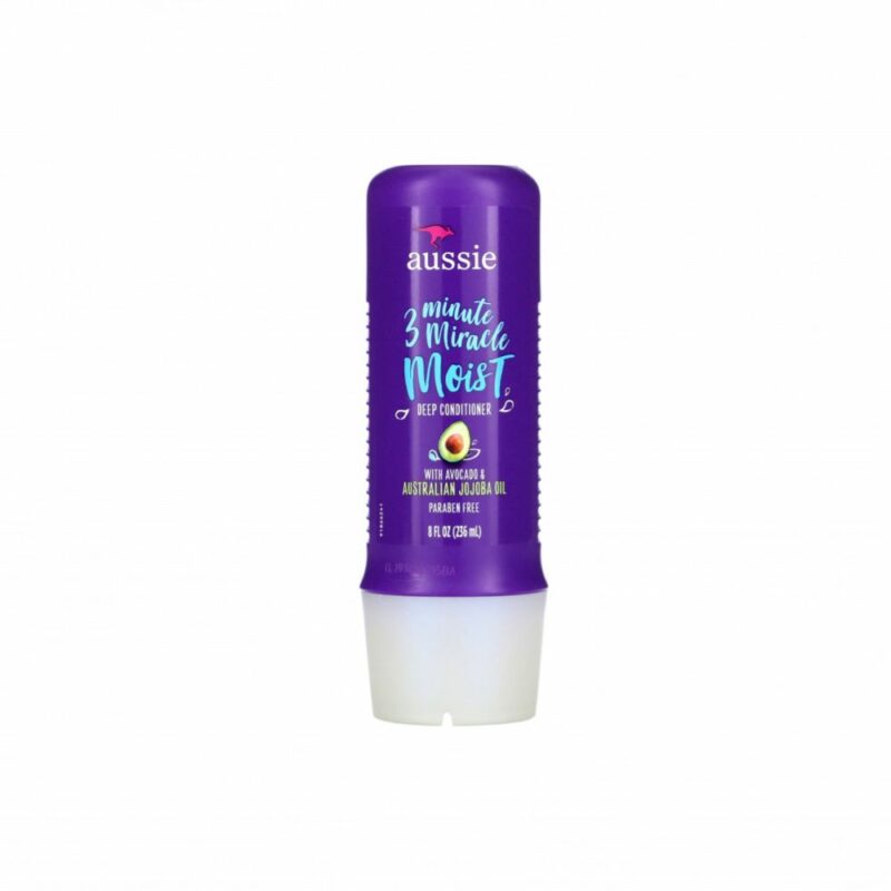 Aussie 3 Minute Miracle, Moist Deep Conditioner With Avocado & Jojoba Oil, 8 Fl Oz