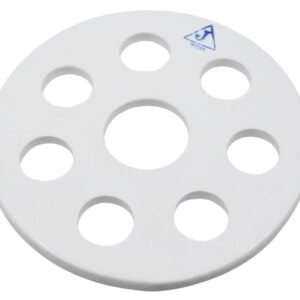 Desiccator Vacuum Plate, 7.5 Inch - Porcelain - Perforated - For 20cm Desiccator - Eisco Labs