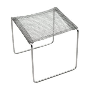 Stand for Alcohol Burner - Chrome Plated Steel Wire - 5"L x 5"W x 5"H