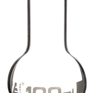 Boiling Flask 100ml - Borosilicate Glass - Flat Bottom Wide Neck - Eisco Labs