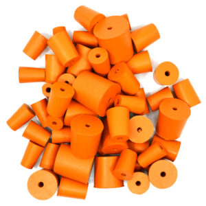 Assorted Rubber Stoppers with One Hole 50/PK