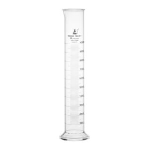 Graduated Cylinder, 1000ml - Class B - White Graduations, Round Base
