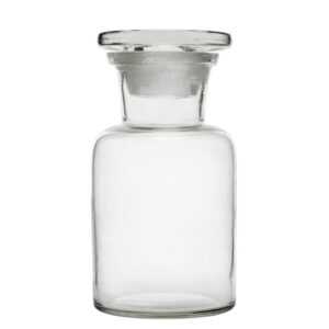 Reagent Bottle 125ml - Wide Neck - Glass Stopper - Soda Glass