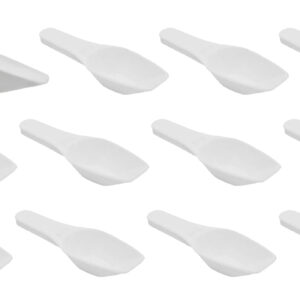 12PK Scoops, 2ml (0.06oz) - Polypropylene - Flat Bottom, Excellent for Measuring & Weighing