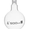 Boiling Flask with 19/26 Joint, 500ml Capacity, Round Bottom, Interchangeable Screw Thread Joint, Borosilicate Glass - Eisco Labs