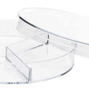 25PK Petri Dishes - 100 x 15mm - Three Compartments - Polystyrene