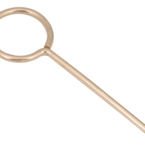 Retort Ring Closed - 3.9" I.D. with 5.5" Stem - Plated Mild Steel