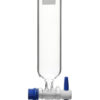 Dropping Funnel, 50ml Capacity, 19/26 Socket Size, Screw Thread, PTFE Stopcock, Borosilicate Glass - Eisco Labs