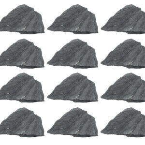 12PK Raw Slate Rock Specimens, 1" - Geologist Selected Samples - Eisco Labs