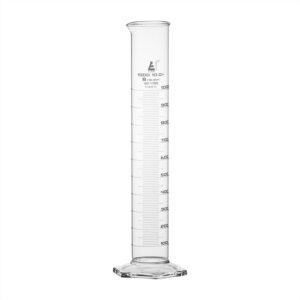 Graduated Cylinder, 1000ml - Class B - White Graduations, Hexagonal Base