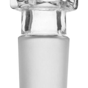 Hollow Stopper, Hexagonal - 14/23 Cone - Flat End - Borosilicate Glass - Eisco Labs