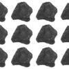 12 Pack - Raw Anthracite Coal Metamorphic Rock Specimens - Approx. 1"