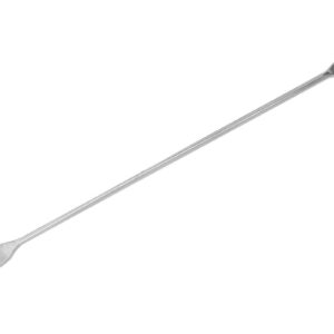 Micro Spatula Spoon, 5.9" - Stainless Steel - Flat End, Scoop End