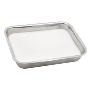Dissection Tray with Wax Liner - 8" x 6" - High Quality Stainless Steel - Eisco Labs
