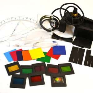 Student Optics Kit - Light Box & 27 Optical Components