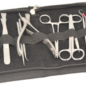 Dissection Set Instructor 12 Pcs - Stainless Steel - Leather Storage Case