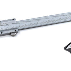 Vernier Caliper, 6 Inches, IME Type, Dual Scale Laser Engraved Graduations, Fully Hardened, 0.05mm and 1/128 Inch Accuracy, Case Included, Carbon Steel - Eisco Labs