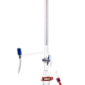 Automatic Zero Burette, 25ml - Class B - 29/32 Joint Size - 0.10±ml Tolerance, 0.10ml Sub. Divisions - 1000ml Reservoir Capacity - With Intermediate Stopcock & Schellbach Stripe - Eisco Labs