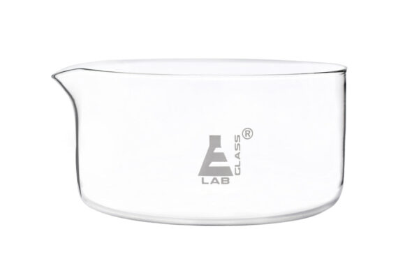 Crystallizing Dish, 1000ml - Flat Bottom - Borosilicate Glass - Eisco Labs