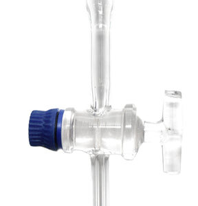Burette, 25ml - Class B, DIN ISO 385, Borosilicate Glass with Glass Key Stopcock, 0.10ml Graduations - Eisco Labs