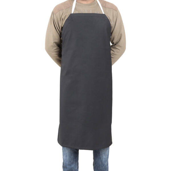 25PK Rubber Vinyl Apron, Medium (27"W x 36"L) - Black