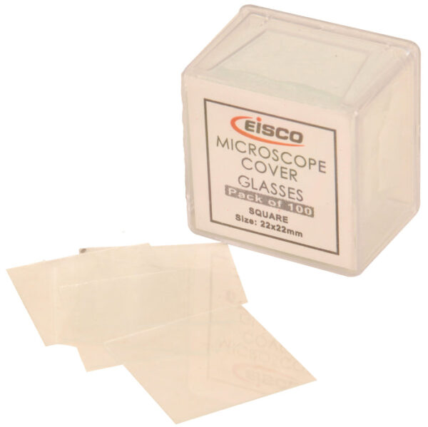 Eisco Labs Microscope Cover Glasses size 22x22mm Pack of 100
