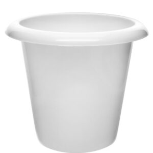 Plant Nursery Pot, 8" Tall - Polypropylene - Downward Extended Rim - Drillable Drain Holes