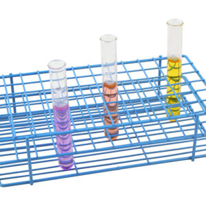 Blue Epoxy Coated Steel Wire Test Tube Rack, 72 Holes, Outer Diameter permitted of tubes 15-16mm or less , 6x12 Format