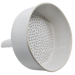 Buchner Funnel, 20cm - Porcelain - Straight Sides, Perforated Plate