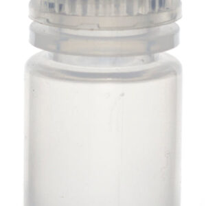 15mL Rigid Plastic Reagent Bottle with Narrow Mouth (0.53" ID) and Screw Cap - Polypropylene - Eisco Labs