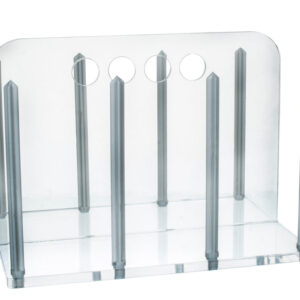 Petri Dish Rack for 90mm Hold up to 60 Dishes - Clear Acrylic